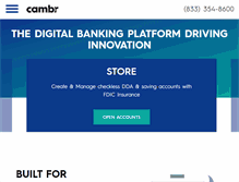 Tablet Screenshot of cambr.com